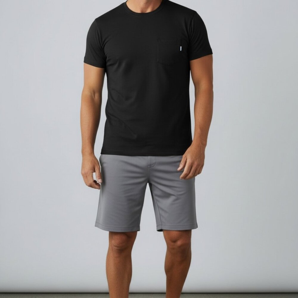 Vuori Strato Pocket Tee Men's M Black Performance 🖤